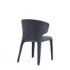 Manhattan Comfort Conrad Woven Tweed Dining Chair in Black - Set of 4 2-DC031-WBK